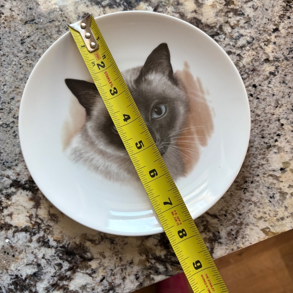 Siamese Cat Collectors Plate Bavaria Schumann Arzberg Germany Porcelain - Picture 9 of 9